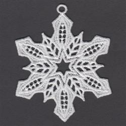 snowflake detailed machine digital embroidery - FSL Snowflake perfect for Gift Tags