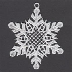 FSL Snowflake - 4x4 snowflake detailed embroidery design for Holiday Ornaments