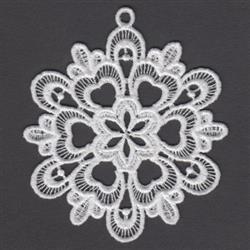 snowflake detailed machine digital embroidery - FSL Snowflake perfect for Gift Tags