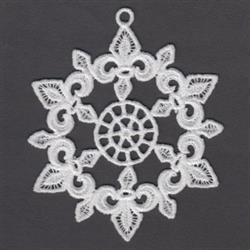 snowflake detailed machine digital embroidery - FSL Snowflake perfect for Gift Tags