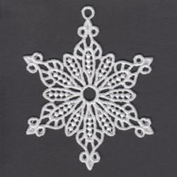 FSL Snowflake - 4x4 snowflake detailed embroidery design for Holiday Ornaments