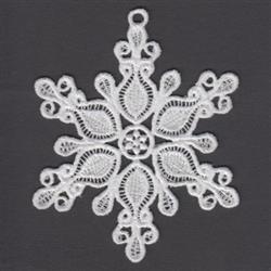 FSL Snowflake - 4x4 snowflake detailed embroidery design for Holiday Ornaments