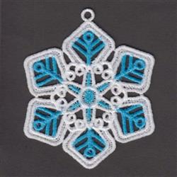 FSL Snowflake - 4x4 snowflake detailed machine embroidery design for Table Linens