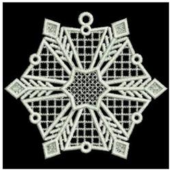 snowflake detailed machine embroidery - FSL Snowflakes for decorative pillow covers