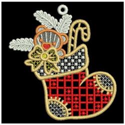 FSL Teddy Stocking - 4x4 stocking detailed embroidery design for Christmas Stockings