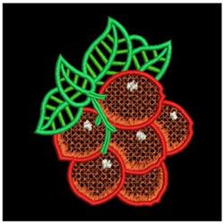 tomato detailed machine embroidery - FSL Tomato perfect for patchwork quilt blocks