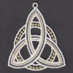 knot detailed machine embroidery - FSL Trinity Knot perfect for kitchen tea towels
