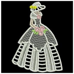 bride detailed machine embroidery - FSL Wedding Bride perfect for Decorative Pillows