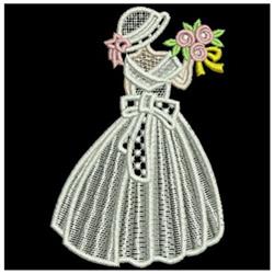bride detailed machine embroidery - FSL Wedding Bride perfect for Keepsake Gifts