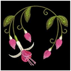 Fuchsia Decoration - 4x4 leaf beginner-friendly embroidery design for decorative pillow covers