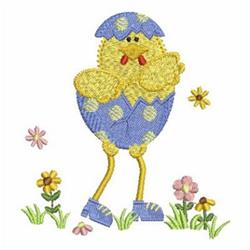 egg detailed machine embroidery - Funky Chick & Egg for decorative pillow covers