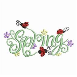 Happy Spring - 4x4 spring beginner-friendly embroidery design for festive table runners