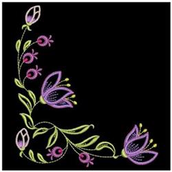 Harebells Delight - 4x4 leaf beginner-friendly embroidery design for patchwork quilt blocks