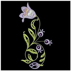 beginner-friendly leaf machine embroidery pattern - Harebells Delight for reusable tote bags