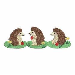 Hedgehog Border - 5x7 border detailed machine embroidery design for reusable tote bags