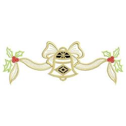 border detailed machine embroidery - Holiday Cutwork Border for reusable tote bags