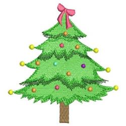 detailed christmas tree machine embroidery pattern - Holiday Tree for Holiday Ornaments