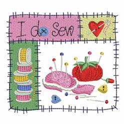 detailed sew machine digital embroidery pattern - I Do Sew perfect for Sewing Kits