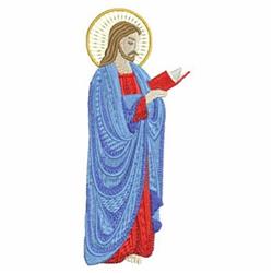 jesu detailed machine digital embroidery - Jesus perfect for Religious Totes