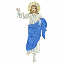 jesu detailed machine digital embroidery - Jesus perfect for Religious Apparel