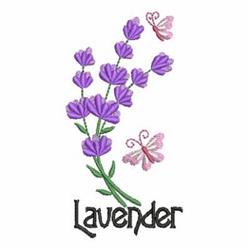 lavender beginner-friendly machine embroidery - Kitchen Herbs Lavender for cute baby onesies