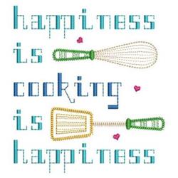 beginner-friendly heart machine embroidery pattern - Kitchen Utensils for kitchen aprons