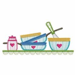 Kitchen Utensils - 4x4 heart beginner-friendly embroidery design for Mixing Bowls