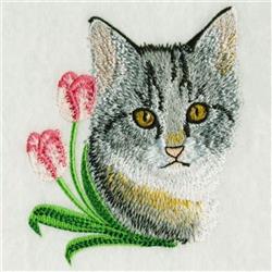kitten detailed machine digital embroidery - Kittens perfect for patchwork quilt blocks