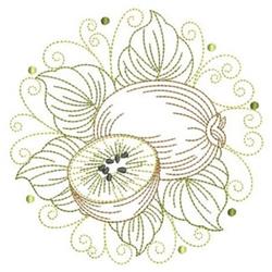 circle beginner-friendly machine embroidery - Kiwi Circle for decorative pillow covers