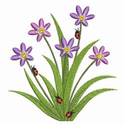 ladybug beginner-friendly machine embroidery - Ladybugs perfect for reusable tote bags