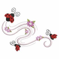 Ladybugs - 4x4 ladybug beginner-friendly embroidery design for decorative pillow covers
