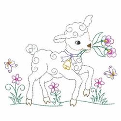 Lamb Outline - 4x4 outline beginner-friendly embroidery design for Cultural Celebrations