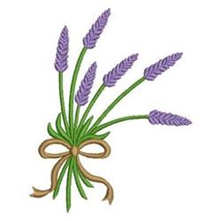 bunch beginner-friendly machine embroidery - Lavender Bunch for kitchen tea towels