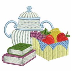 Leisure Time - 4x4 time detailed machine embroidery design for kitchen tea towels