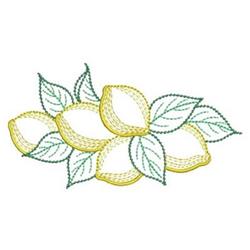 Lemons Outline - 5x7 leaf beginner-friendly embroidery design for kitchen tea towels
