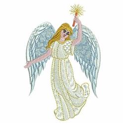 angel detailed machine digital embroidery - Light Angel perfect for Table Linens