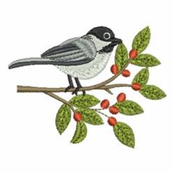 bird beginner-friendly machine embroidery - Lil Chickadee for patchwork quilt blocks
