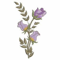 rose beginner-friendly machine embroidery - Long Stem Roses for reusable tote bags