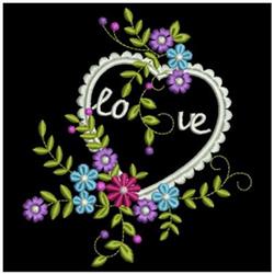 Love - 4x4 leaf detailed machine embroidery design perfect for decorative pillow covers