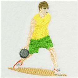 Man Bowling - 4x4 bowling beginner-friendly embroidery design for Sports Jerseys