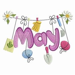 clothesline detailed machine embroidery - May Clothesline for patchwork quilt blocks