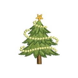 quick stitch christmas tree machine embroidery pattern - Mini Christmas Tree for patchwork quilt blocks