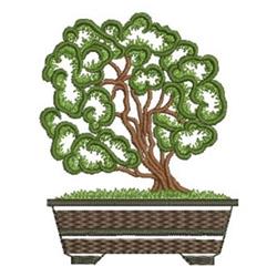 tree detailed machine embroidery - Miniature Tree perfect for festive table runners