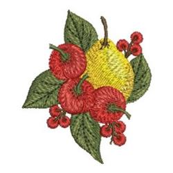 leaf beginner-friendly machine embroidery - Mixed Fruit perfect for kitchen tea towels