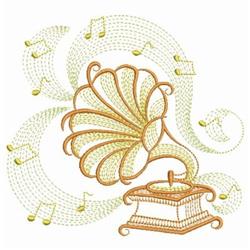 Music Notes 3 - 4x4 note beginner-friendly embroidery design for decorative pillow covers