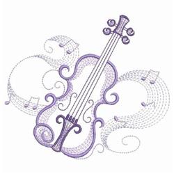 beginner-friendly note machine embroidery pattern - Music Notes 3 for decorative pillow covers