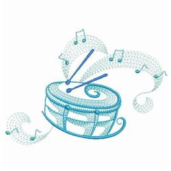 note beginner-friendly machine embroidery - Music Notes 3 perfect for kitchen aprons