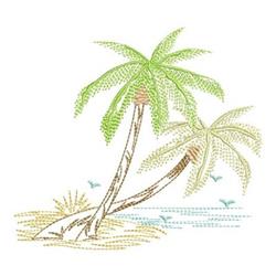 Ocean Beach - 4x4 bird beginner-friendly machine embroidery design for Beach Towels