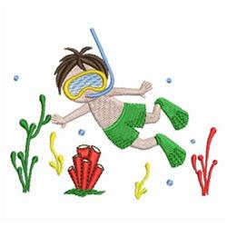 diver beginner-friendly machine embroidery - Ocean Diver for decorative pillow covers