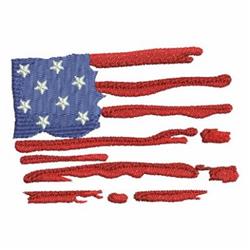 star detailed machine embroidery - Old Flag perfect for decorative pillow covers